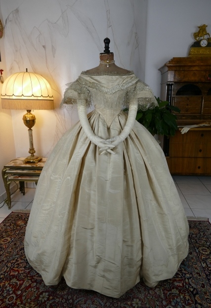 2 antique ball gown 1859