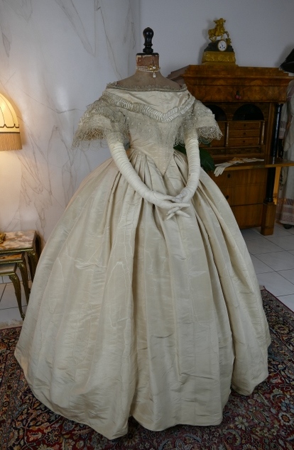antique ball gown 1859
