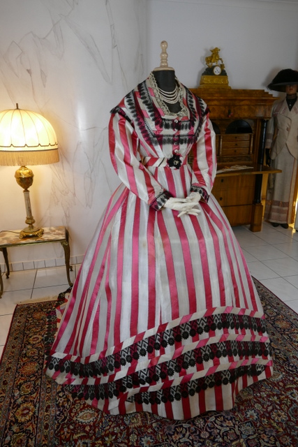 45 antique evening dress 1860