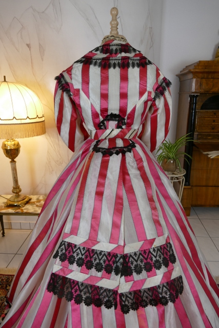 51 antique evening dress 1860