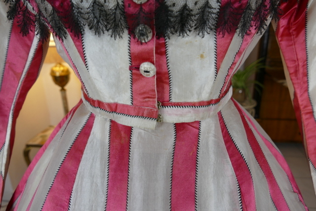71 antique evening dress 1860