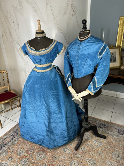 2 antique dress 1860