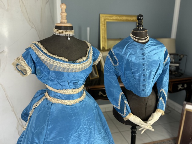 3 antique dress 1860