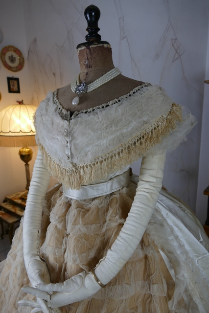 11 antique ball gown 1864