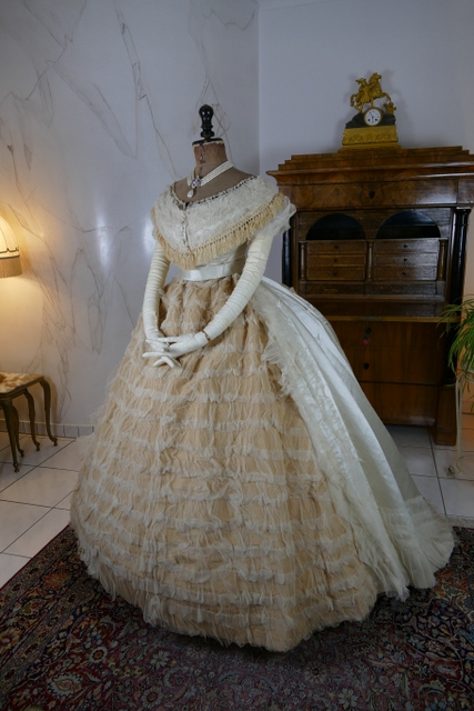 12 antique ball gown 1864