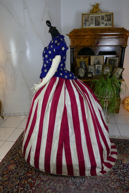 17 antique independence day ball gown 1866