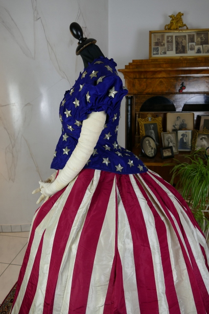 22 antique independence day ball gown 1866
