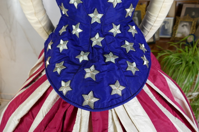 26 antique independence day ball gown 1866
