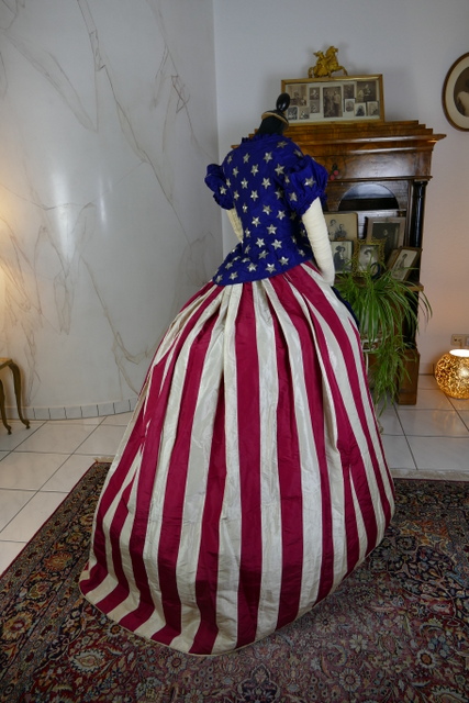 29 antique independence day ball gown 1866