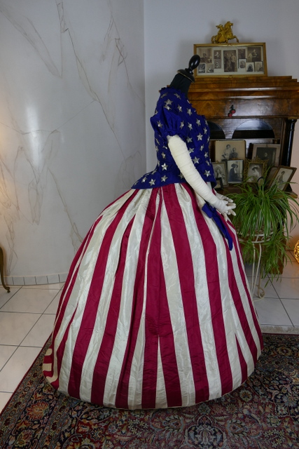 30 antique independence day ball gown 1866