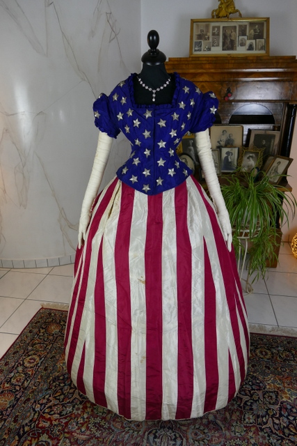 34 antique independence day ball gown 1866