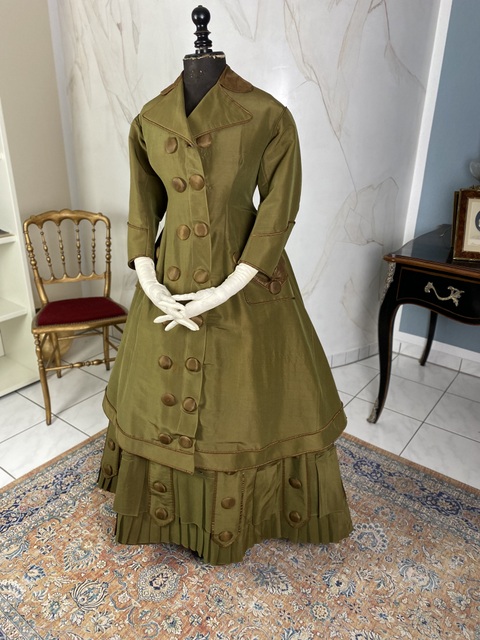 2 antique travel dress 1869