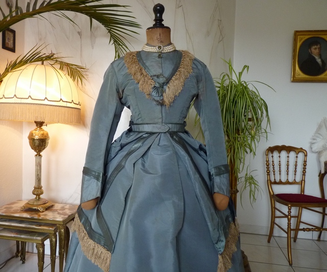 1 antique reception gown 1865