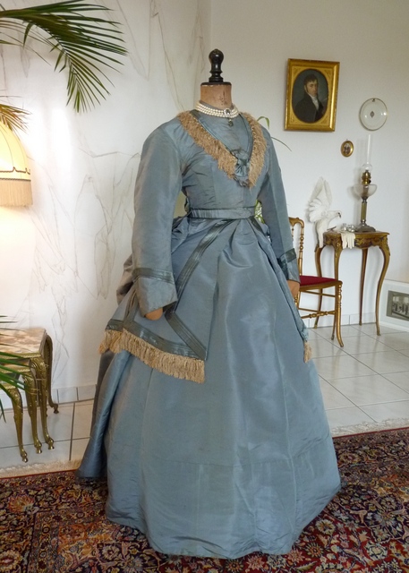 2 antique reception gown 1865