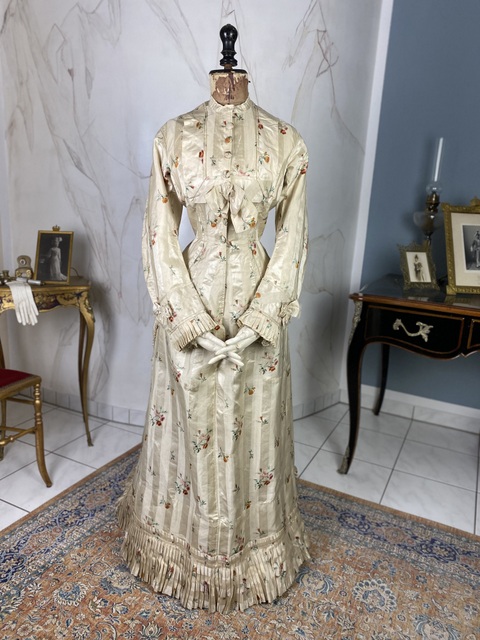 2 antique boudoir gown 1870