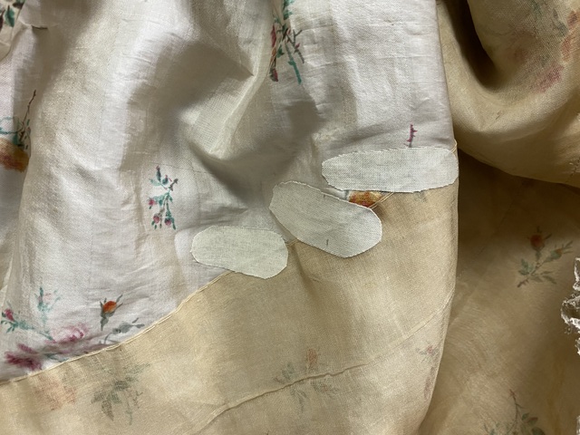 202 antique boudoir gown 1870