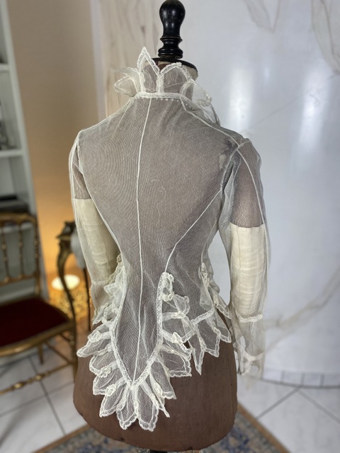 14 antique tulle jacket 1870
