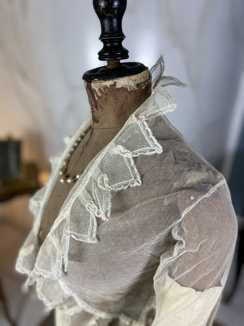 8 antique tulle jacket 1870