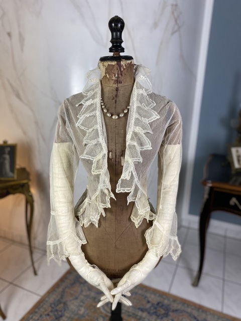 antique tulle jacket 1870