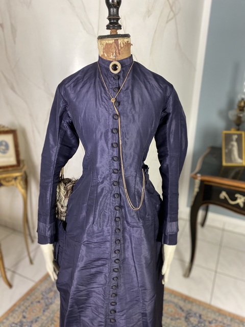 4 antique travel bustle dress 1875