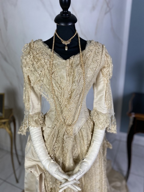 4 antique wedding dress 1878