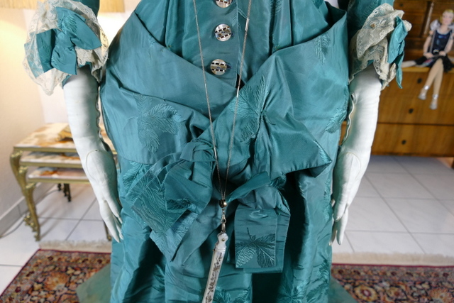 10 antique princess Bustle dress 1878