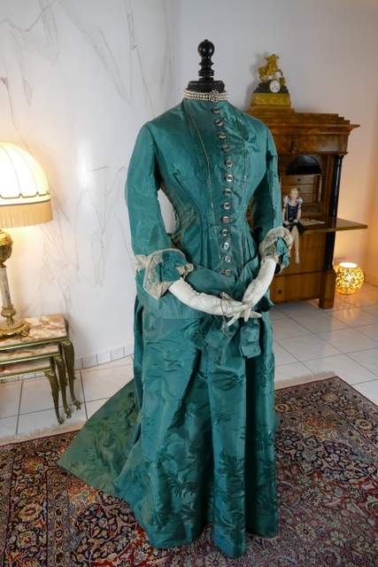 2 antique princess Bustle dress 1878
