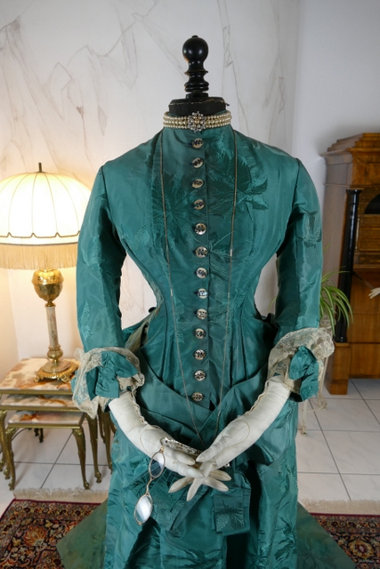 3 antique princess Bustle dress 1878