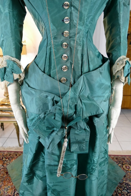 9 antique princess Bustle dress 1878