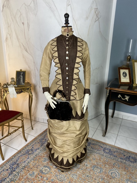 2 antique travel dress 1879