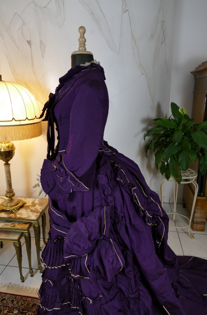 19 antique bustle dress 1874