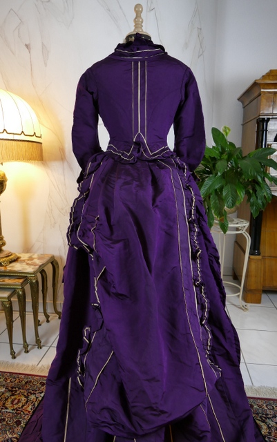 34 antique bustle dress 1874