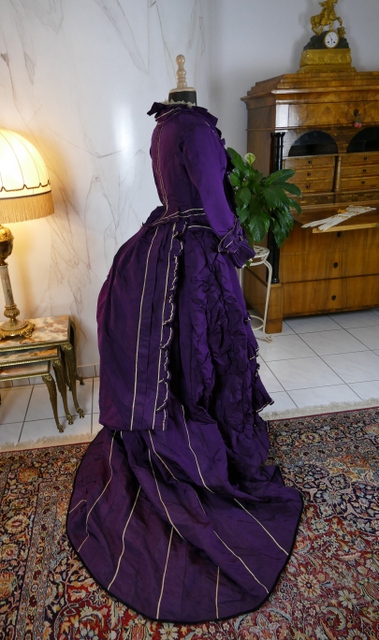 35 antique bustle dress 1874