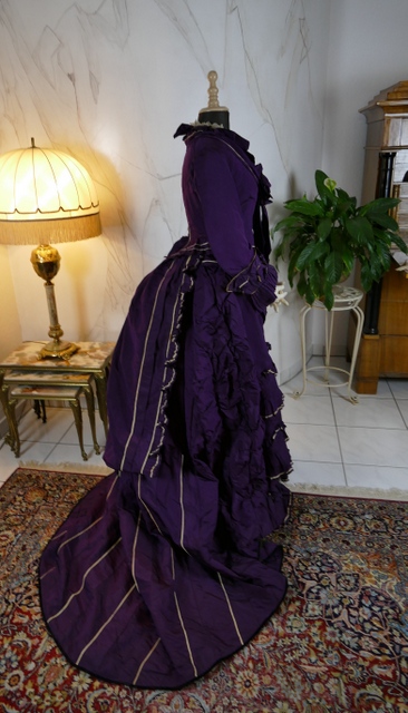 36 antique bustle dress 1874