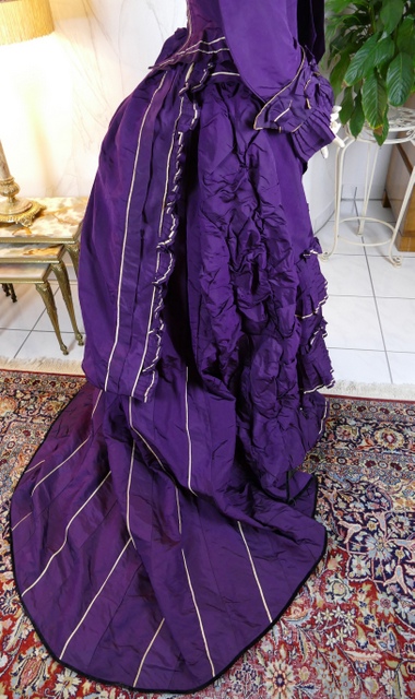 40 antique bustle dress 1874