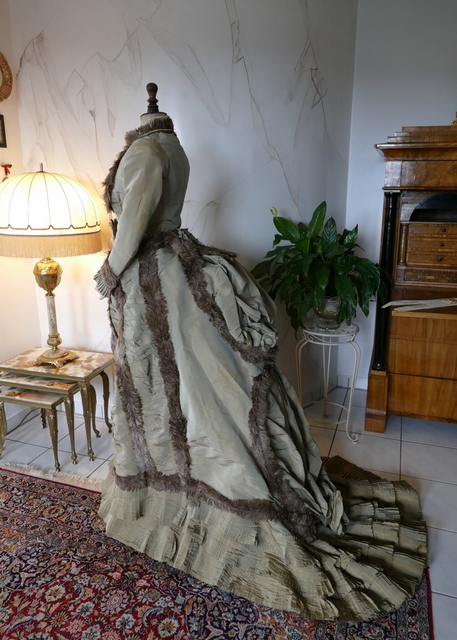 12 antique bustle dress empress eugenie 1876