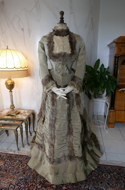 9 antique bustle dress empress eugenie 1876
