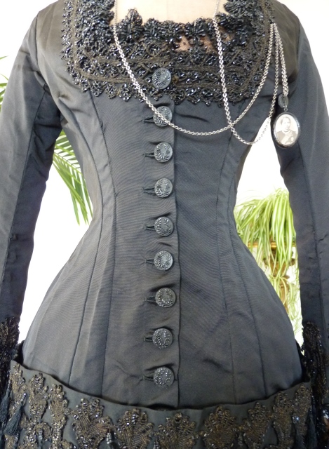 11 antique mourning dress 1879