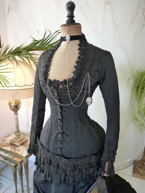 1 antique mourning dress 1879