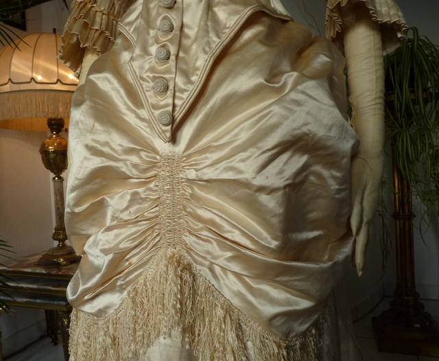 10 antique bustle wedding gown 1879