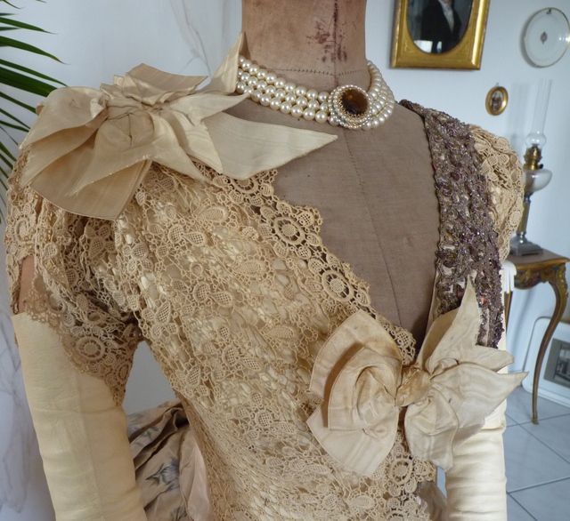 11a antique Ball gown 1880