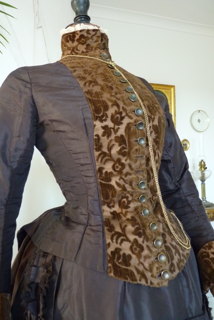 12 antique bustle gown