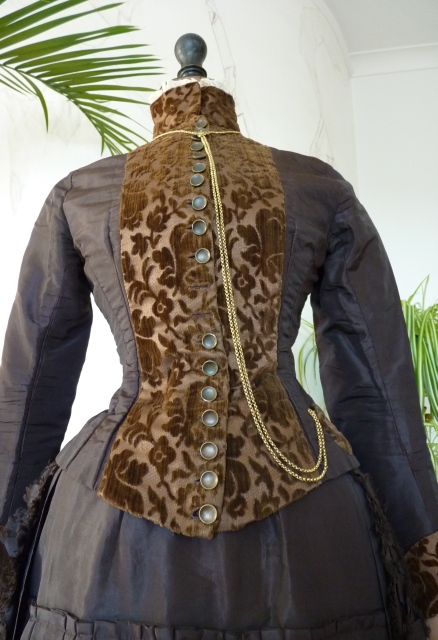 4 antique bustle gown