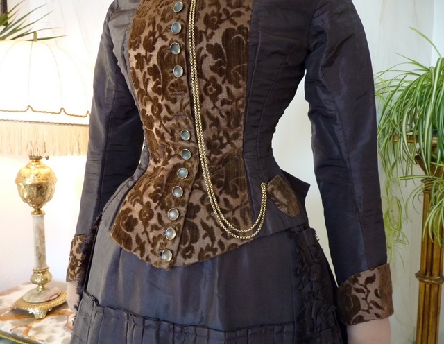 8 antique bustle gown