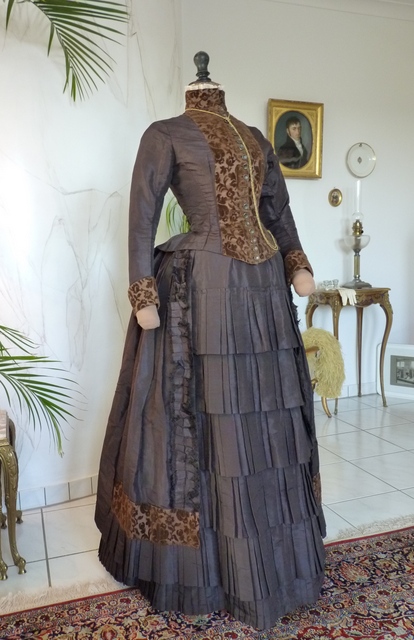 9 antique bustle gown