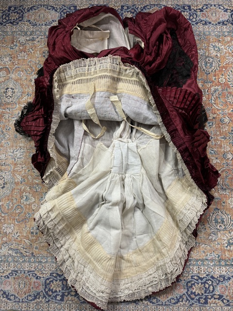 38 antique bustle dress 1880