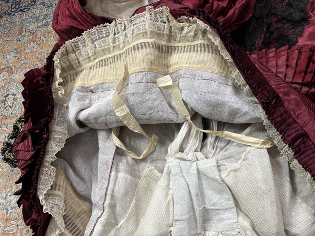 40 antique bustle dress 1880
