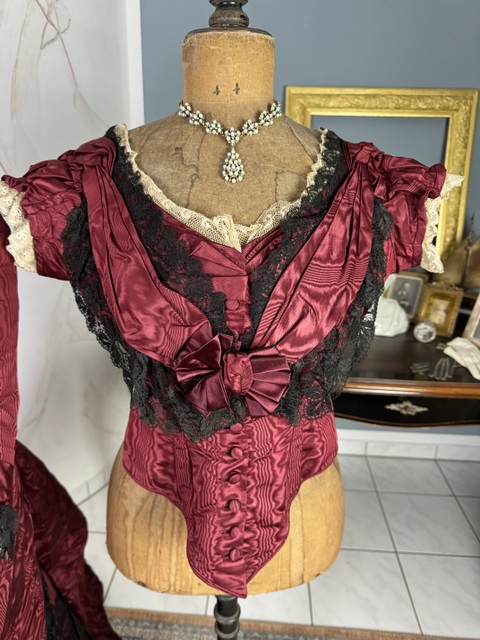 5 antique bustle dress 1880