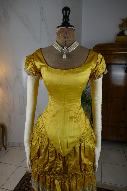 3 antique bustle dress 1882