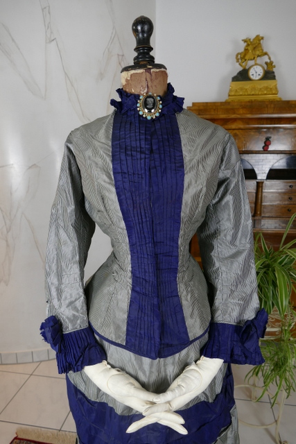 4 antique bustle dress 1884